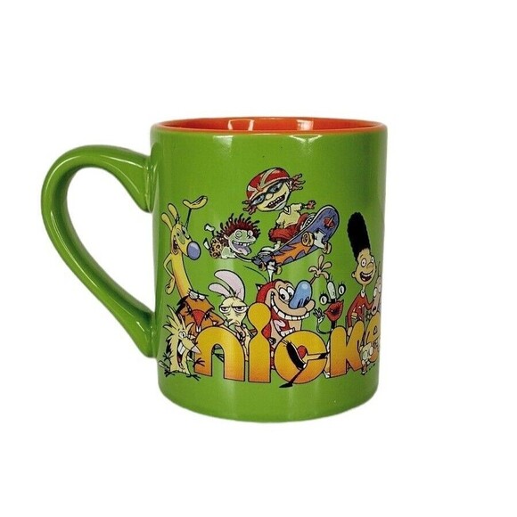 Nickelodeon Cartoon Character Mug Rugrats Ren & Stimpy Arnold Cat Dog Spongebob - Picture 3 of 7